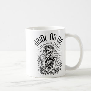 Mug Marie ou Morte Gothique Squelette Robe de Mariée E