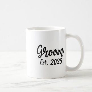 Mug Marié prévu 2025 Hommes Fiançailles de mariage Par