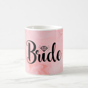 Mug Mariée à être noir Script moderne Script personnal