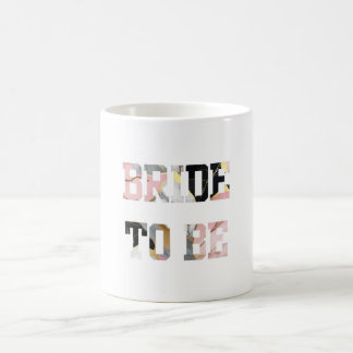 Mug Mariée à marier en marbre rose et or