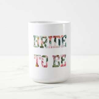 Mug Mariée à motifs floraux