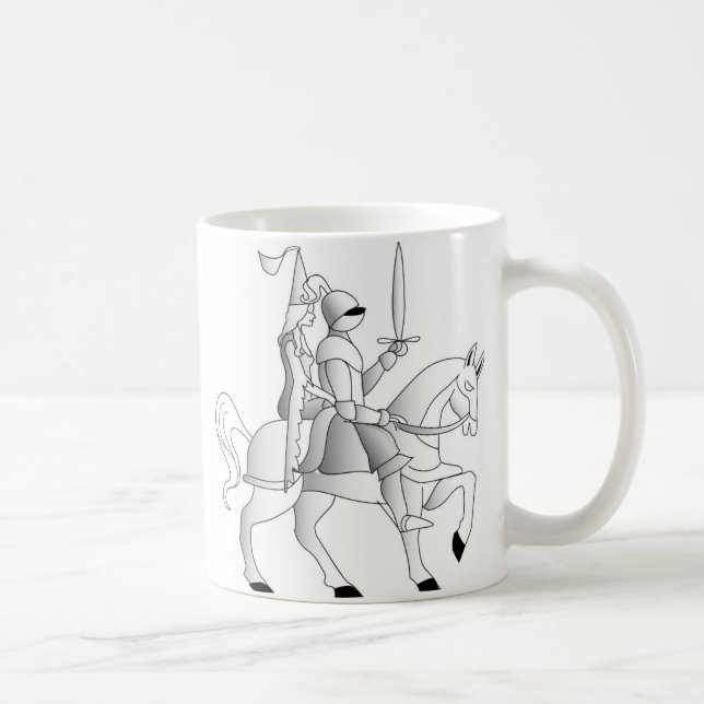 Mug Mariée avec chevalier en armure brillante (Droite)