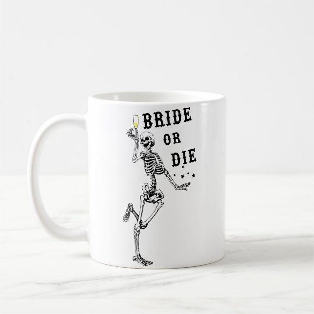 Mug Mariee Ou Mourir Danse Squelette Gothique Enterrem (Gauche)