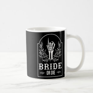 Mug Mariée ou mourir squelette main gothique enterreme