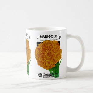 Mug Marigold Vintage Seed Packet