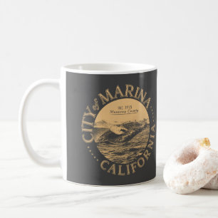 MUG MARINA MONTEREY CALIFORNIA - BALEINE À HAUT DÉBIT