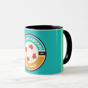 Mug Marine bleue Ancre nautique club nautique