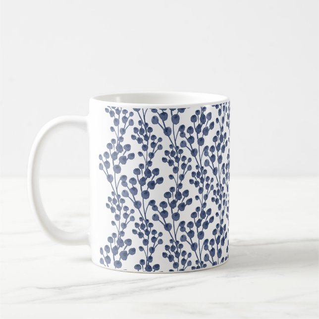 Mug Marine bleue botanique (Gauche)