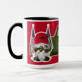 Mug Marine Gnome avec camion militaire