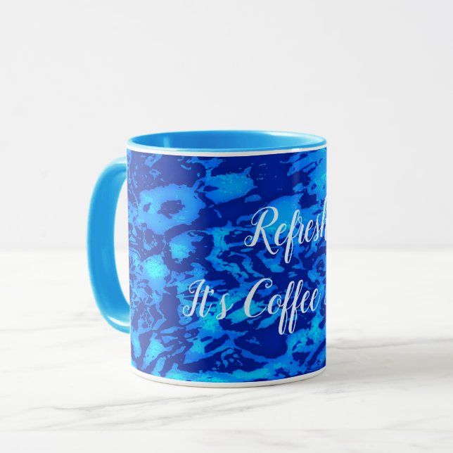 Mug Marine Personnaliser profonde Eau douce de l'océan (Devant gauche)