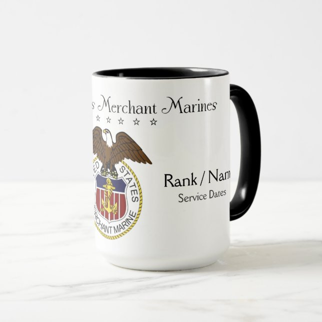 Mug Marines marchandes américaines (Devant droit)