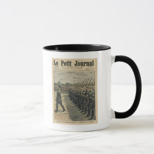 Mug Marines sur le défilé à l'examen du 14ème