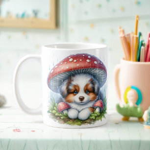 Mug Marionnette Australienne Sous Un Parapluie De Cham