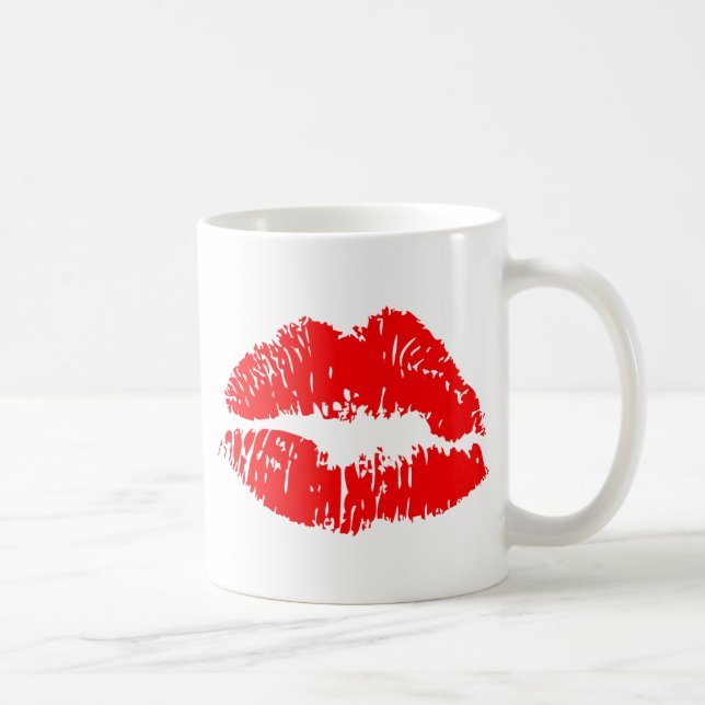 Mug Mark de baiser rouge (Droite)