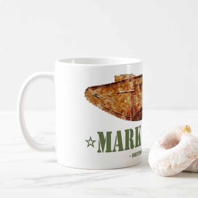 Mug Mark I Homme Guerre mondiale Première Guerre mondi (Avec donut)