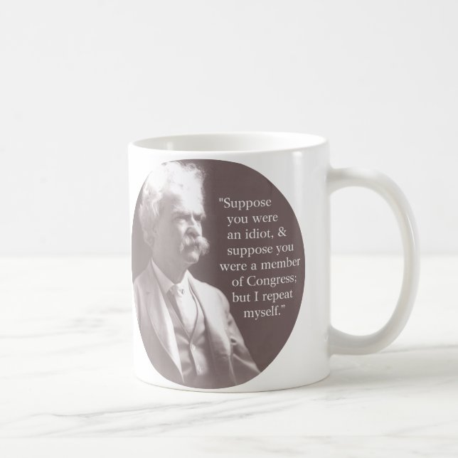 Mug Mark Twain sur le congrès (Droite)