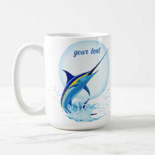 Mug Marlin Bleu Jaillissant de l'Océan