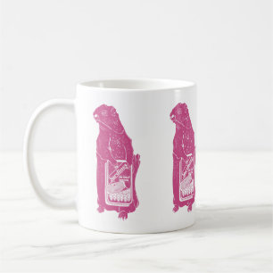 Mug Marmot Groundhotte mangeant des sardines