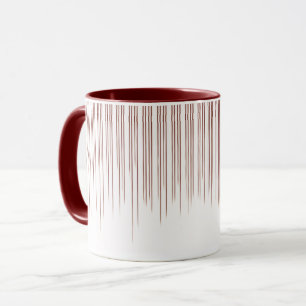 Mug Maroon Coffee Motif élégant