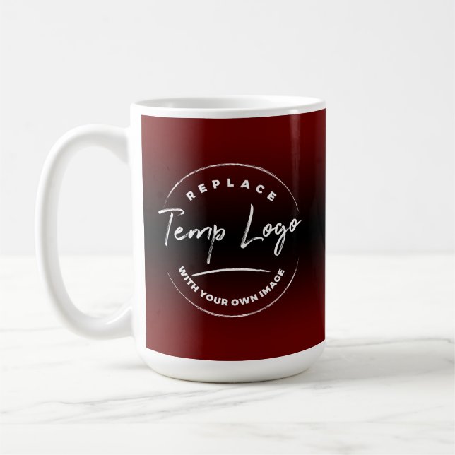 Mug Marque avec votre logo d'entreprise, Red Ombre (Gauche)