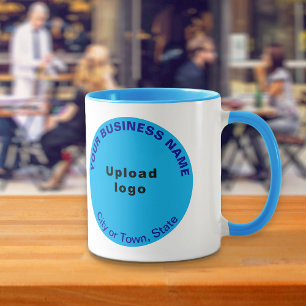 Mug Marque d'affaires en forme ronde sur la boue combo