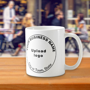 Mug Marque d'affaires en forme ronde sur la moût