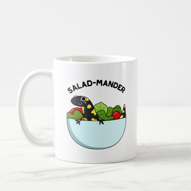 Mug Marque de salade Funny Salamander Animal Pun (Gauche)