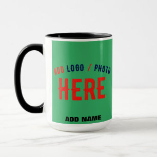 MUG MARQUE MODERNE MODERNE MODERNE EMERALD VERT VÉRIFI