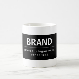 Mug Marque ou nom d'entreprise moderne gras Noir & B