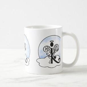 Mug Marquez avec des lettres les nuages d'ange du