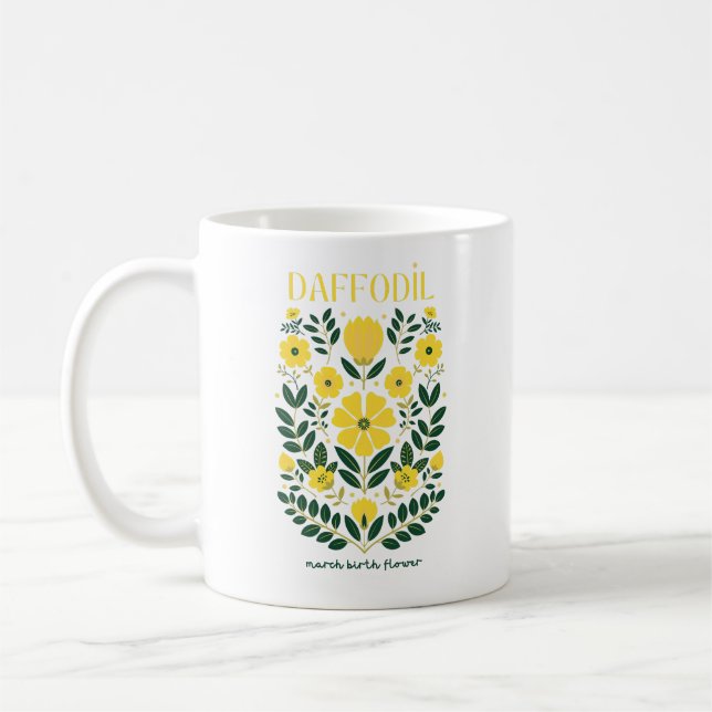 MUG MARS FLEURS DE NAISSANCE DAFFODIL (Gauche)
