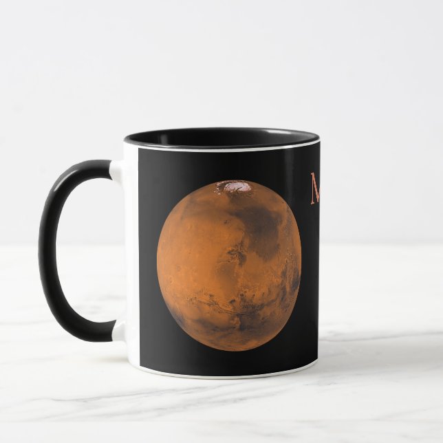 Mug Mars Globe par la NASA (Gauche)