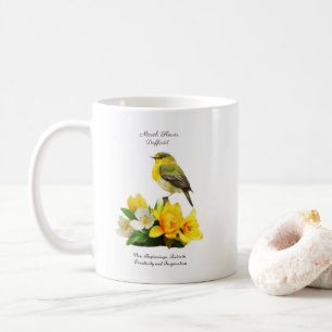 Mug Mars Mois de naissance Fleur vibrante Cadeau d'ann