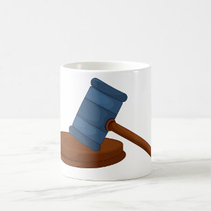 Mug Marteau de juge en bois Cour