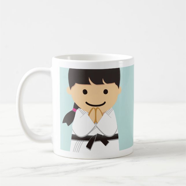 Mug Martial Arts Black Belt Girl (Gauche)