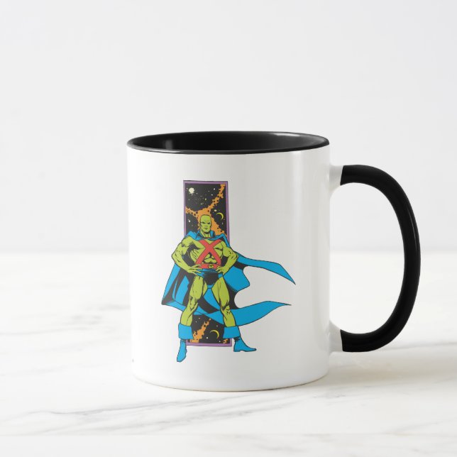 Mug Martian Manhunter & fond spatial (Droite)