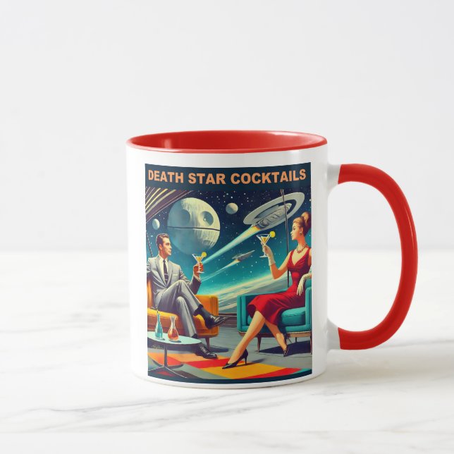 Mug Martini Space Affiches de voyage Death Star Cockta (Droite)