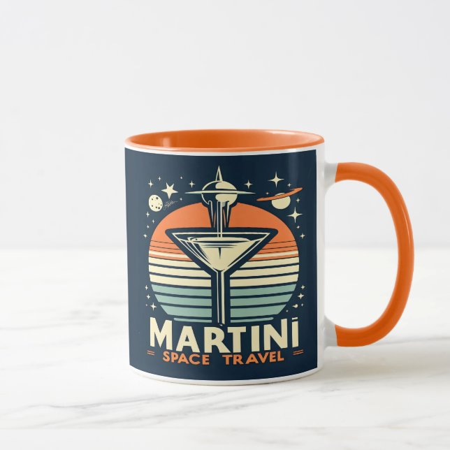 Mug Martini Space Travel Lift Off Logo (Droite)