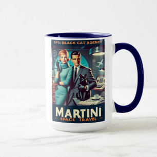 Mug Martini Space Travel Poster SP5 : Agence de Chat N