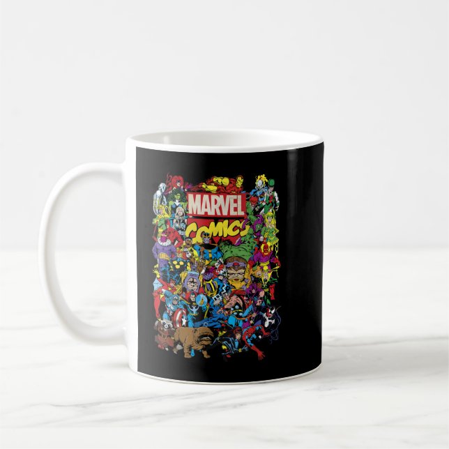 Mug Marvel Comics Heroes Group Shot Graphic T-Shirt (Gauche)