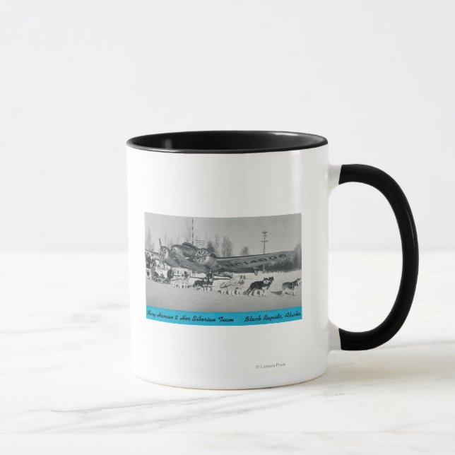 Mug Mary Hansen et Sibériens avec avion (Droite)