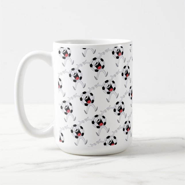 Mug Mascotte Balle de Football qui Rit (Gauche)