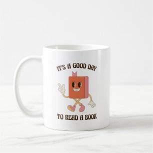 Mug Mascotte de livre rétro C'est une bonne journée po