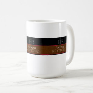 Mug masculin moderne nom brun/noir