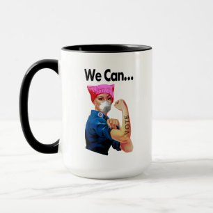 Mug Mask Up We can Vote Rosie Riveter