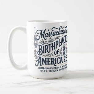 Mug Massachusetts : Berceau de l'Amérique 250