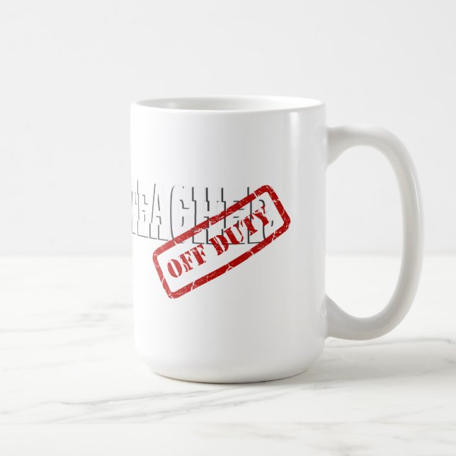 Mug Masse de l'enseignant hors service à la retraite (Droite)