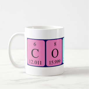 Mug Masse de nom de table périodique Cousin