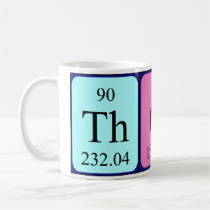 Mug Masse de nom de table périodique thora