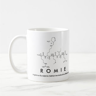 Mug Masse du nom du peptide ROMIE